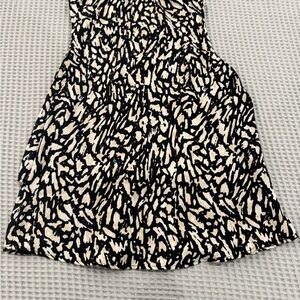 NIC+ZOE Black and Cream Abstract Blouse